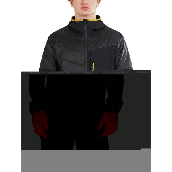 Kurtka softshell męska Fundango Gaara Hybrid. Czarne kurtki męskie Fundango, m, bez wzorów, z elastanu, bez kaptura, trekkingowe. Za 459.90 zł.