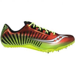 Buty do biegania męskie Saucony Sprinterskie Showdawn 2. Czerwone buty do biegania męskie Saucony, bez wzorów, z materiału, bez zapięcia, do biegania. Za 366.00 zł.