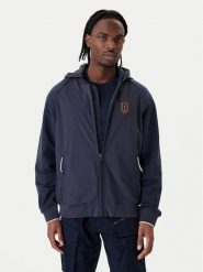 Aeronautica Militare Bluza 261AF0519UCT04291 Granatowy Regular Fit. Niebieskie bluzy rozpinane męskie Aeronautica Militare, m, bez wzorów, z syntetyku, bez ramiączek, bez kaptura. Za 799.99 zł.