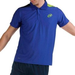 Bullpadel Colan Polo Shirt. Niebieskie koszulki polo męskie bullpadel, bez wzorów, sportowe, bez kołnierzyka, bez ramiączek. Za 172.50 zł.