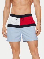 Tommy Hilfiger Szorty kąpielowe UM0UM03259 Niebieski. Niebieskie kąpielówki męskie Tommy Hilfiger, bez wzorów, z syntetyku. Za 229.99 zł.