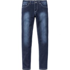 Dżinsy Power Stretch Skinny Fit Straight bonprix ciemnoniebieski "stone used". Jeansy męskie marki bonprix. Za 99.99 zł.