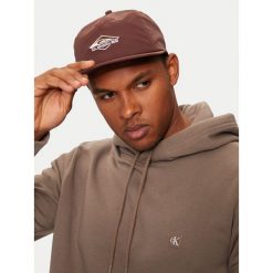 Czapka z daszkiem Quiksilver. Brązowe czapki męskie Quiksilver, bez wzorów. Za 59.99 zł.