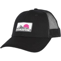 Czapka z daszkiem z siateczką Viking Terra. Czarne czapki męskie Viking, bez wzorów, sportowe. Za 76.00 zł.