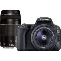 Canon Aparat Fotograficzny Eos 200d + 18-55 Dc Iii + 75-300 Dc Iii (2250C025Aa). Akcesoria fotograficzne marki Canon. Za 3,299.00 zł.