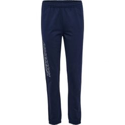 Spodnie dresowe Hummel Pulse Uh. Niebieskie spodnie dresowe męskie HUMMEL, bez wzorów, z dresówki. W wyprzedaży za 174.00 zł.