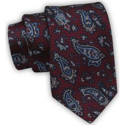 Krawat Alties (7 cm) - Bordo, Wzory Paisley. Czerwone krawaty i muchy męskie Alties, bez wzorów, z tkaniny, eleganckie. Za 49.00 zł.