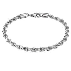 True Rebels Bransoletka Stal nierdzewna Srebrny Bransoletki 1 ct Męskie. Szare biżuteria dla mężczyzn True Rebels, z materiału, srebrne. Za 129.99 zł.