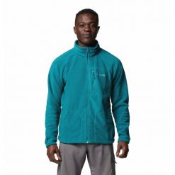 Polar sportowy męski Columbia Fast Trek Ii. Zielone bluzy z polaru męskie Columbia, m, bez wzorów, z polaru, sportowe, bez ramiączek, bez kaptura. Za 160.99 zł.