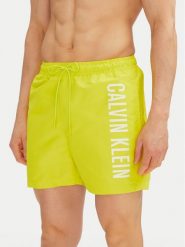 Calvin Klein Swimwear Szorty kąpielowe KM0KM01092 Żółty Regular Fit. Żółte kąpielówki męskie Calvin Klein Swimwear, bez wzorów, z syntetyku. Za 159.99 zł.