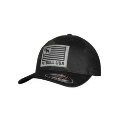 Czapka męska Pitbull Full Cap PITBULL USA. Czarne czapki męskie PITBULL, na wiosnę, bez wzorów. Za 129.00 zł.