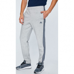 Adidas Performance - Spodnie. Szare długie spodnie sportowe męskie marki adidas Performance, z bawełny. Za 199.90 zł.