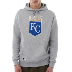 Bluza z kapturem Kansas City Royals Nos MLB Regular HGR. Szare bluzy z kapturem męskie New Era, m, bez wzorów, z kapturem. Za 283.00 zł.