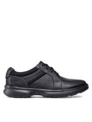 Clarks Półbuty Bradley Walk 261533327 Czarny. Czarne codzienne półbuty męskie Clarks, bez wzorów, ze skóry, bez obcasa, bez zapięcia. Za 219.99 zł.