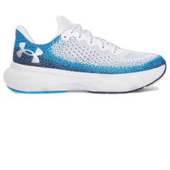 Buty do biegania męskie Under Armour Infiniteelectric. Niebieskie buty do biegania męskie Under Armour, bez wzorów, bez zapięcia, do biegania. Za 289.99 zł.