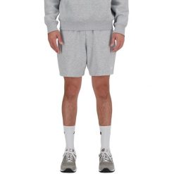 Szorty 7 French Terry Rozmiar XL Szary - MS41520AG. Szare szorty sportowe męskie New Balance, bez wzorów, z materiału, sportowe. Za 184.85 zł.