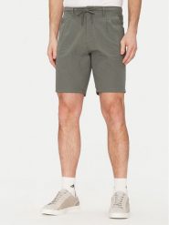 Only & Sons Szorty materiałowe Leo 22028301 Zielony Regular Fit. Zielone szorty męskie Only & Sons, bez wzorów, z bawełny. Za 99.99 zł.