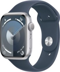 Smartwatch Apple Watch 9 GPS + Cellular 45mm Silver Alu Sport M/L Niebieski (MRMH3KS/A). Niebieskie zegarki smartwatch Apple. Za 2,363.42 zł.
