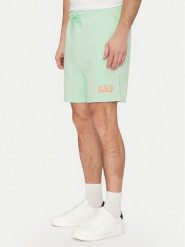 Gap Szorty sportowe 703989-01 Zielony Regular Fit. Zielone szorty sportowe męskie GAP, bez wzorów, z bawełny, sportowe. Za 129.99 zł.