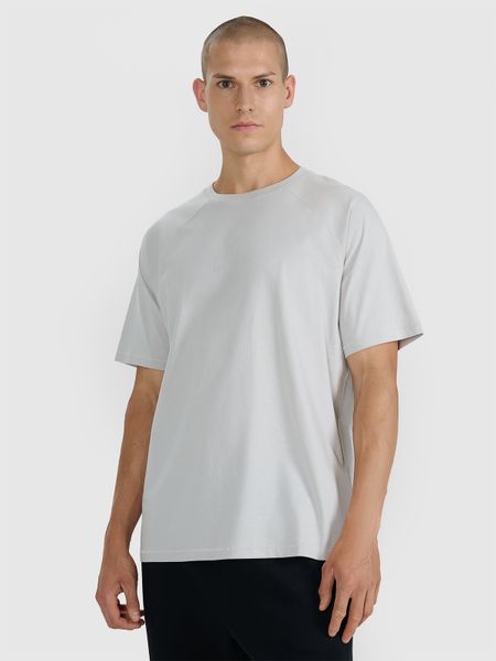 4F T-shirt oversize gładki męski - szary XL. Szare t-shirty męskie 4f, m, z aplikacjami, z bawełny, klasyczne, bez ramiączek. W wyprzedaży za 59.99 zł.