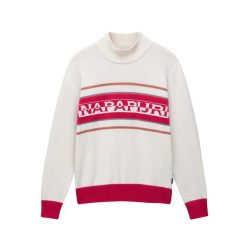 Sweter z okrągłym dekoltem Napapijri D-sardona. Brązowe swetry męskie Napapijri, bez wzorów, bez kołnierzyka, bez ramiączek. W wyprzedaży za 541.50 zł.