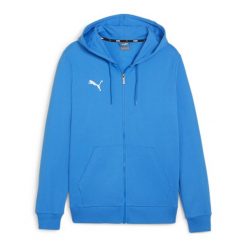 Bluza sportowa męska Puma B23619. Niebieskie bluzy rozpinane męskie Puma, m, bez wzorów, sportowe, bez ramiączek, z kapturem. Za 189.00 zł.