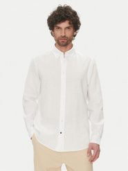 Hechter Paris Koszula 60356 151600 Biały Regular Fit. Białe koszule męskie Hechter Paris, m, bez wzorów, bez kołnierzyka, bez ramiączek. Za 239.99 zł.