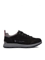U.S. Polo Assn. Sneakersy EO-VENTUR002M/EL1 Czarny. Czarne buty sportowe na co dzień męskie U.S. Polo Assn., m, bez wzorów, ze skóry, bez ramiączek, bez kaptura. Za 249.99 zł.