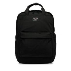 Plecak Guess Jeans. Czarne plecaki męskie Guess Jeans, z aplikacjami, z jeansu. Za 349.99 zł.