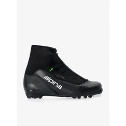 Buty do nart biegowych Alpina T10. Czarne buty do biegania męskie Alpina, na zimę, bez wzorów, bez zapięcia, narciarskie. Za 359.99 zł.