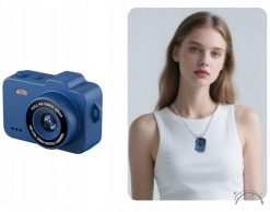 XREC X8 12MP Breloczek Niebieski. Niebieskie kamery cyfrowe Xrec. Za 100.99 zł.