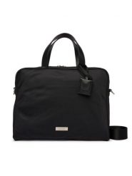 Calvin Klein Torba na laptopa Sleek Slim Commuter LV04D3351G Czarny. Czarne torby na laptopa męskie Calvin Klein, bez wzorów, ze skóry. Za 529.99 zł.