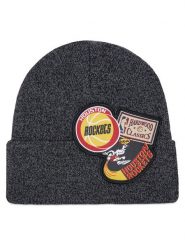 Mitchell & Ness Czapka Logo Patch HCFK4341 Czarny. Czarne czapki męskie Mitchell & Ness, na zimę, bez wzorów, z materiału. Za 119.99 zł.