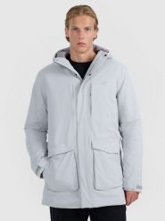 4F Parka przejściowa membrana 8000 męska - szara S. Szare parki męskie 4f, m, bez wzorów, bez kaptura. Za 699.99 zł.