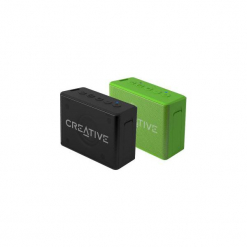 Creative Para głośników MUVO 1c (czarny + zielony). Czarne głośniki przenośne CREATIVE. Za 169.99 zł.