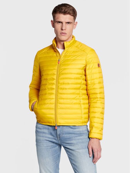 Save The Duck Kurtka przejściowa D32430M-GIGA16 Żółty Regular Fit. Żółte kurtki męskie Save the duck, m, bez wzorów, z syntetyku, bez ramiączek, bez kaptura. Za 429.99 zł.