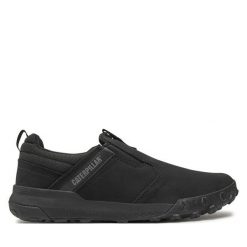 Półbuty CAT Footwear. Czarne codzienne półbuty męskie CAT Footwear, bez wzorów, bez obcasa, bez zapięcia. Za 289.99 zł.