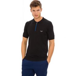 Galvanni koszulka polo męska Hereford M czarny. Czarne koszulki polo męskie Galvanni, m, bez wzorów, z materiału, klasyczne, bez kołnierzyka, bez ramiączek. Za 289.00 zł.