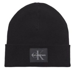Czapka Calvin Klein. Czarne czapki męskie Calvin Klein, na zimę, bez wzorów. Za 169.99 zł.