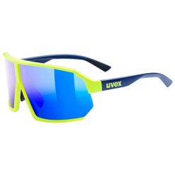 Okulary sportowe Uvex Sportstyle 237. Niebieskie okulary przeciwsłoneczne męskie Uvex, bez wzorów, sportowe. W wyprzedaży za 311.40 zł.