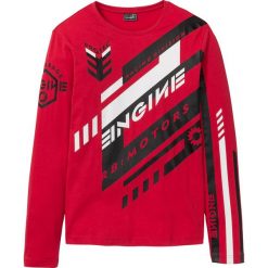 Shirt z długim rękawem Slim Fit bonprix czerwony. Koszulki męskie z długim rękawem marki bonprix. Za 32.99 zł.