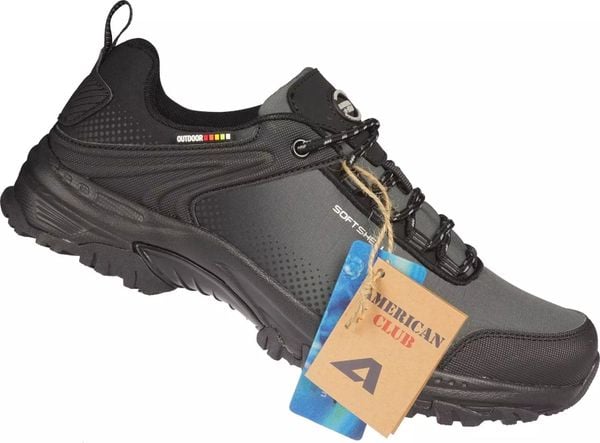 Buty trekkingowe męskie American Club Męskie buty trekkingowe American Club WT-170/24 szare buty sportowe 41. Szare buty trekkingowe męskie American CLUB, bez wzorów, bez zapięcia. Za 144.00 zł.