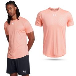 Koszulka fitness treningowa męska Under Armour termoaktywna. Brązowe bielizna termoaktywna męska Under Armour, m, bez wzorów, bez ramiączek, na fitness i siłownię. W wyprzedaży za 177.55 zł.