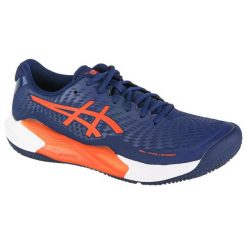 Buty do tenisa męskie, ASICS Gel-Challenger 14 Clay. Czerwone buty treningowe męskie Asics, bez wzorów, z materiału, bez zapięcia, tenisowe. Za 489.99 zł.