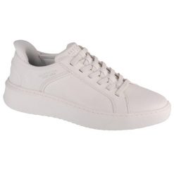 Adidasy Skechers Court Break - Double, Mężczyźni. Białe buty sportowe na co dzień męskie Skechers, m, bez wzorów, ze skóry ekologicznej, bez ramiączek, bez kaptura. Za 299.99 zł.