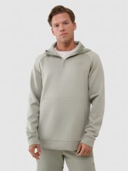 4F Bluza treningowa regular szybkoschnąca męska - khaki XXL. Brązowe bluzy z kapturem męskie 4f, m, bez wzorów, z dzianiny, z kapturem. W wyprzedaży za 159.99 zł.