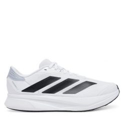 Buty do biegania adidas. Białe buty do biegania męskie ADIDAS, bez wzorów, bez zapięcia, do biegania. Za 249.99 zł.