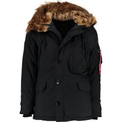 Alpha Industries Kurtka zimowa black. Czarne kurtki męskie Alpha Industries, na zimę, z materiału. Za 899.00 zł.