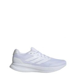 Buty Runfalcon 5 Running. Białe buty do biegania męskie ADIDAS, bez wzorów, bez zapięcia, do biegania. Za 255.30 zł.