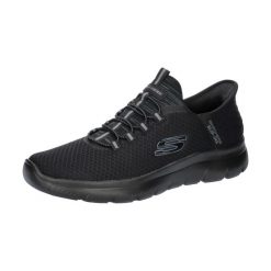 Buty sportowe Sneakersy męskie, Skechers Summits - High Range Slip-Ins. Czarne buty sportowe na co dzień męskie Skechers, l, bez wzorów, z gumy, casualowe, bez ramiączek, bez kaptura. Za 279.00 zł.